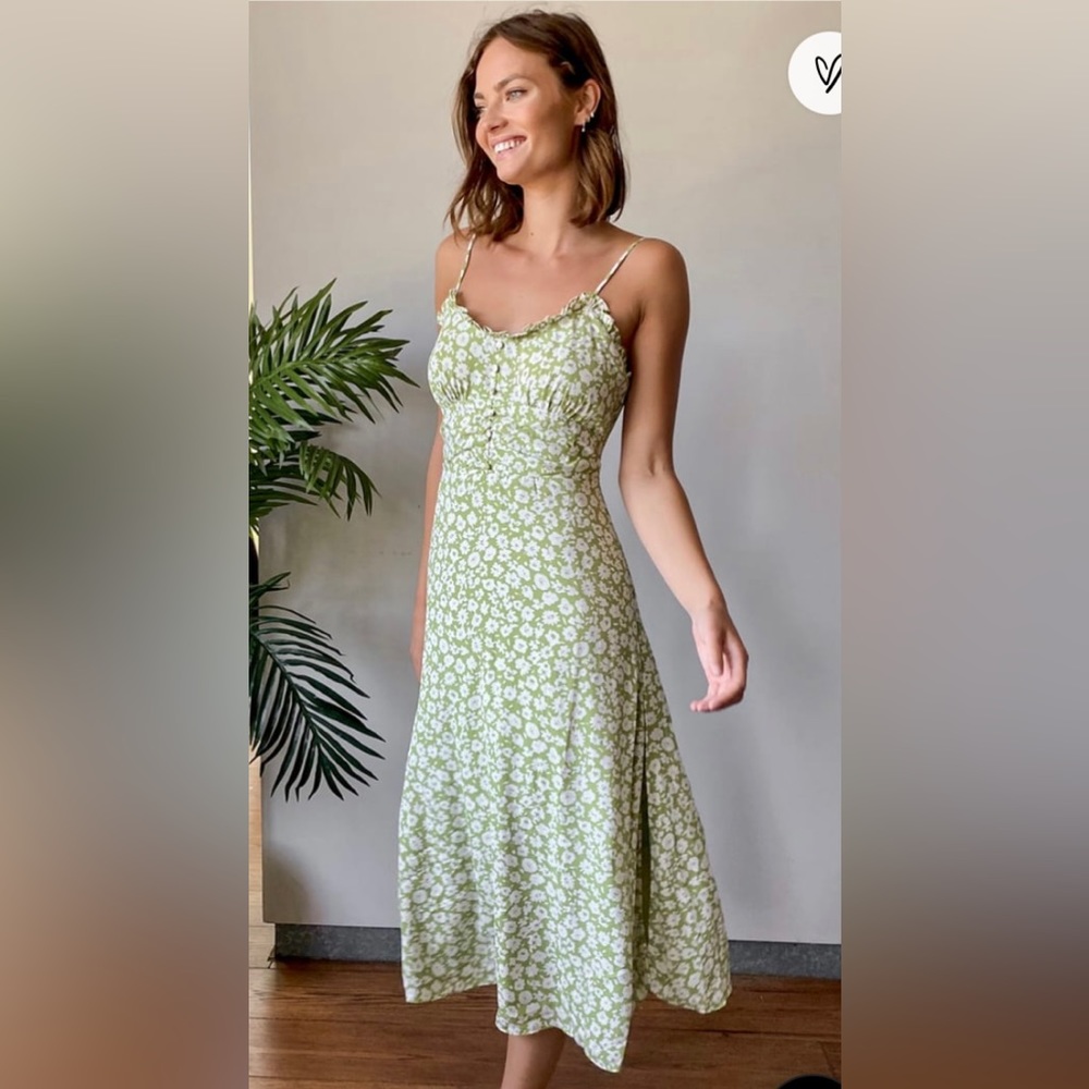 Lulu’s Floral A-Line Midi